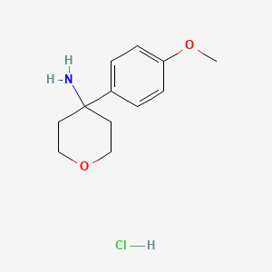 4-(4-Methoxyphenyl)oxan-4-amine hydrochloride