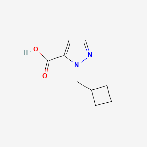 molecular formula C9H12N2O2 B1425794 1-(cyclobutylmethyl)-1H-pyrazole-5-carboxylic acid CAS No. 1496584-13-4