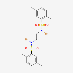 molecular formula C18H22Br2N2O4S2 B14257959 Benzenesulfonamide, N,N'-1,2-ethanediylbis[N-bromo-2,5-dimethyl- CAS No. 252984-23-9