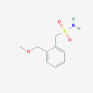 molecular formula C9H13NO3S B1425797 [2-(Methoxymethyl)phenyl]methanesulfonamide CAS No. 1463608-44-7