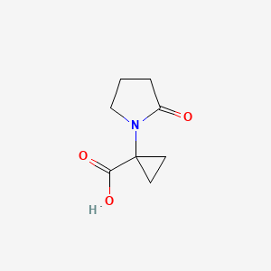 molecular formula C8H11NO3 B1425802 1-(2-Oxopyrrolidin-1-yl)cyclopropanecarboxylic acid CAS No. 67118-33-6