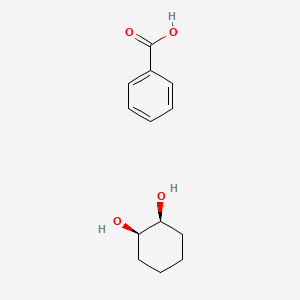 molecular formula C13H18O4 B14258037 benzoic acid;(1R,2S)-cyclohexane-1,2-diol CAS No. 188057-92-3