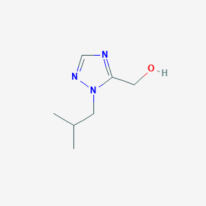 molecular formula C7H13N3O B1425805 [1-(2-methylpropyl)-1H-1,2,4-triazol-5-yl]methanol CAS No. 1432678-46-0