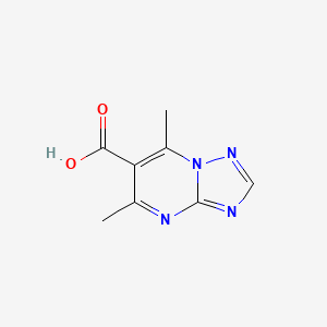 molecular formula C8H8N4O2 B1425810 5,7-Dimethyl-[1,2,4]triazolo[1,5-a]pyrimidine-6-carboxylic acid CAS No. 933704-40-6