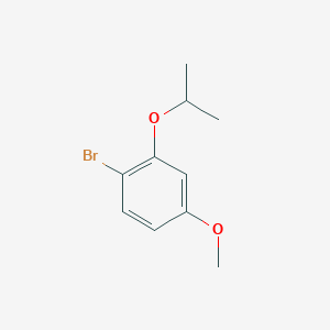 molecular formula C10H13BrO2 B14258121 1-Bromo-2-isopropoxy-4-methoxybenzene CAS No. 420845-27-8