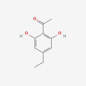 molecular formula C10H12O3 B14258122 Ethanone, 1-(4-ethyl-2,6-dihydroxyphenyl)- CAS No. 209746-96-3