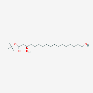molecular formula C21H42O4 B14258148 tert-butyl (3R)-3,17-dihydroxyheptadecanoate CAS No. 404868-09-3