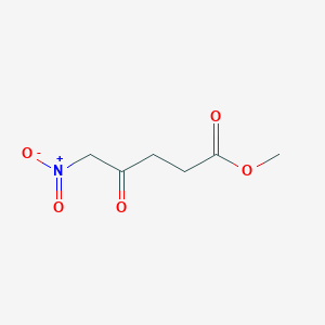 molecular formula C6H9NO5 B14258174 Pentanoic acid, 5-nitro-4-oxo-, methyl ester CAS No. 365539-85-1