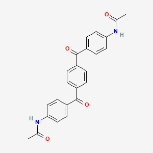 molecular formula C24H20N2O4 B14258199 N,N'-[1,4-Phenylenebis(carbonyl-4,1-phenylene)]diacetamide CAS No. 486420-64-8