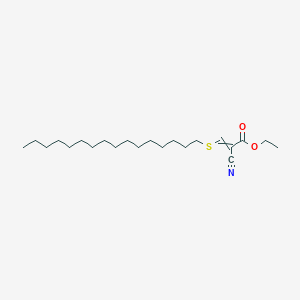 molecular formula C22H39NO2S B14258229 Ethyl 2-cyano-3-(hexadecylsulfanyl)prop-2-enoate CAS No. 189154-59-4