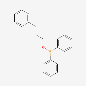 molecular formula C21H21OP B14258234 Phosphinous acid, diphenyl-, 3-phenylpropyl ester CAS No. 174303-95-8