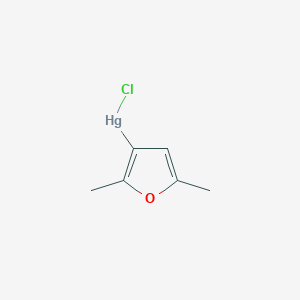 molecular formula C6H7ClHgO B14258252 Chloro(2,5-dimethylfuran-3-yl)mercury CAS No. 206440-31-5