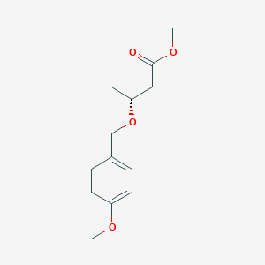 molecular formula C13H18O4 B14258267 Butanoic acid, 3-[(4-methoxyphenyl)methoxy]-, methyl ester, (3R)- CAS No. 185030-60-8