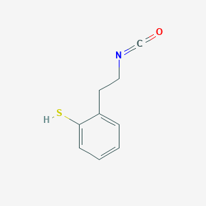 molecular formula C9H9NOS B14258282 2-(2-Isocyanatoethyl)benzene-1-thiol CAS No. 409131-21-1