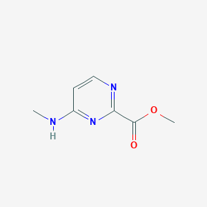 molecular formula C7H9N3O2 B1425829 Methyl 4-(methylamino)pyrimidine-2-carboxylate CAS No. 1508442-76-9