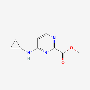 molecular formula C9H11N3O2 B1425830 Methyl 4-(cyclopropylamino)pyrimidine-2-carboxylate CAS No. 1507250-25-0