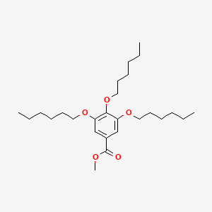 molecular formula C26H44O5 B14258330 Methyl 3,4,5-tris(hexyloxy)benzoate CAS No. 188685-16-7