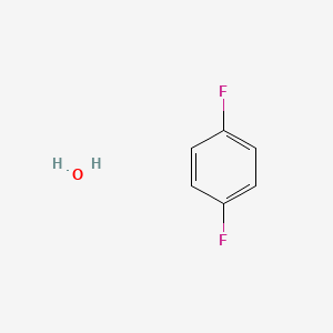 molecular formula C6H6F2O B14258331 1,4-Difluorobenzene;hydrate CAS No. 220859-57-4
