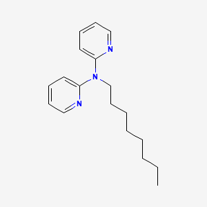 molecular formula C18H25N3 B14258340 N-Octyl-N-(pyridin-2-YL)pyridin-2-amine CAS No. 333958-62-6