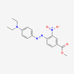 molecular formula C18H20N4O4 B14258365 Methyl 4-{(E)-[4-(diethylamino)phenyl]diazenyl}-3-nitrobenzoate CAS No. 402470-28-4