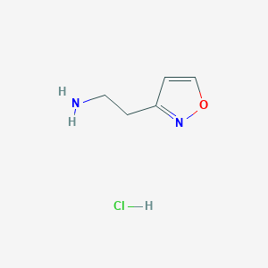 molecular formula C5H9ClN2O B1425837 2-(1,2-恶唑-3-基)乙-1-胺盐酸盐 CAS No. 1314902-00-5
