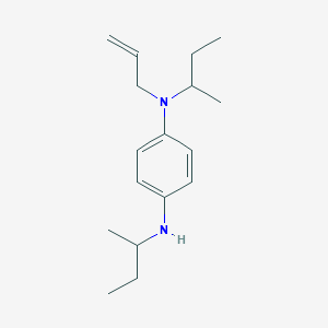 molecular formula C17H28N2 B14258378 N~1~,N~4~-Di(butan-2-yl)-N~1~-(prop-2-en-1-yl)benzene-1,4-diamine CAS No. 185100-34-9