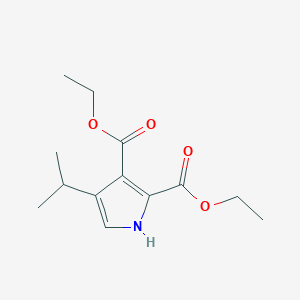 molecular formula C13H19NO4 B14258380 Diethyl 4-(propan-2-yl)-1H-pyrrole-2,3-dicarboxylate CAS No. 388113-98-2