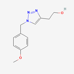 2-{1-[(4-methoxyphenyl)methyl]-1H-1,2,3-triazol-4-yl}ethan-1-ol