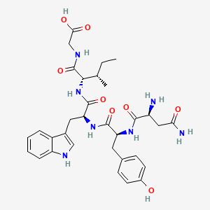 molecular formula C32H41N7O8 B14258439 Glycine, L-asparaginyl-L-tyrosyl-L-tryptophyl-L-isoleucyl- CAS No. 204847-53-0