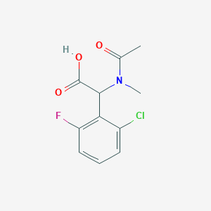 2-(2-chloro-6-fluorophenyl)-2-(N-methylacetamido)acetic acid