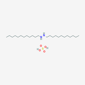 molecular formula C24H54N2O4S B14258475 1,2-Didodecylhydrazine;sulfuric acid CAS No. 389795-47-5