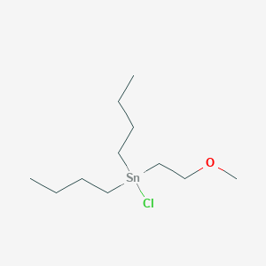 molecular formula C11H25ClOSn B14258485 Dibutyl(chloro)(2-methoxyethyl)stannane CAS No. 184965-53-5