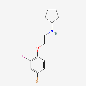 B1425850 N-(2-(4-bromo-2-fluorophenoxy)ethyl)cyclopentanamine CAS No. 1271107-45-9