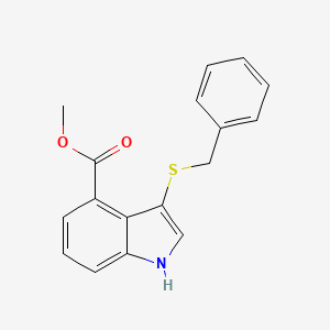 molecular formula C17H15NO2S B14258512 Methyl 3-(benzylsulfanyl)-1H-indole-4-carboxylate CAS No. 188656-65-7