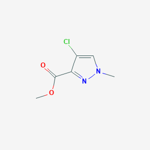 molecular formula C6H7ClN2O2 B1425857 Methyl 4-chloro-1-methyl-1H-pyrazole-3-carboxylate CAS No. 1017784-04-1