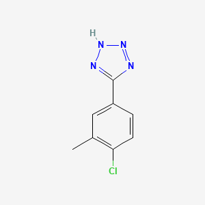 molecular formula C8H7ClN4 B1425858 5-(4-chloro-3-methylphenyl)-2H-tetrazole CAS No. 885278-43-3