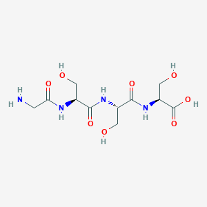 molecular formula C11H20N4O8 B14258594 Glycyl-L-seryl-L-seryl-L-serine CAS No. 220264-61-9