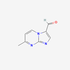 molecular formula C8H7N3O B1425863 7-Methylimidazo[1,2-A]pyrimidine-3-carbaldehyde CAS No. 944900-13-4