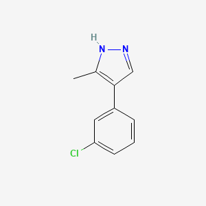 4-(3-Chlorophenyl)-3-methyl-1H-pyrazole