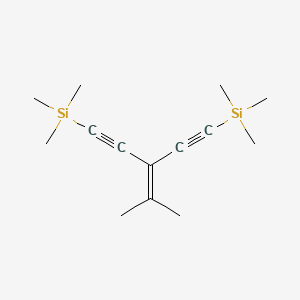 molecular formula C14H24Si2 B14258645 Trimethyl-[4-methyl-3-(2-trimethylsilylethynyl)pent-3-en-1-ynyl]silane CAS No. 220444-28-0