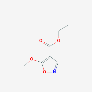 molecular formula C7H9NO4 B1425866 Ethyl 5-methoxy-1,2-oxazole-4-carboxylate CAS No. 1314983-30-6