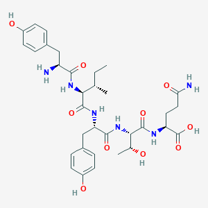 molecular formula C33H46N6O10 B14258672 L-Tyrosyl-L-isoleucyl-L-tyrosyl-L-threonyl-L-glutamine CAS No. 183997-35-5