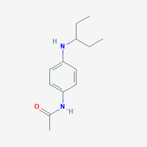 molecular formula C13H20N2O B14258696 N-{4-[(Pentan-3-yl)amino]phenyl}acetamide CAS No. 184681-48-9