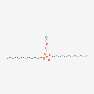 molecular formula C29H59O5P B14258709 Didodecyl 2-[(prop-2-en-1-yl)oxy]ethyl phosphate CAS No. 188743-77-3