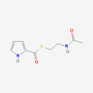 molecular formula C9H12N2O2S B14258744 S-(2-Acetamidoethyl) 1H-pyrrole-2-carbothioate CAS No. 272114-09-7