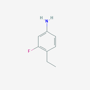 molecular formula C8H10FN B1425877 4-乙基-3-氟苯胺 CAS No. 1034497-92-1