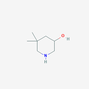 molecular formula C7H15NO B1425882 5,5-二甲基哌啶-3-醇 CAS No. 806596-58-7