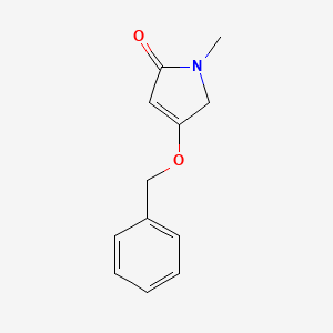 molecular formula C12H13NO2 B14258822 2H-Pyrrol-2-one, 1,5-dihydro-1-methyl-4-(phenylmethoxy)- CAS No. 465531-76-4