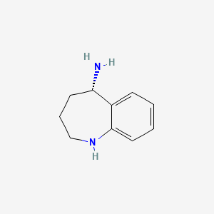 molecular formula C10H14N2 B1425885 (S)-2,3,4,5-Tetrahydro-1H-benzo[B]azepin-5-amine CAS No. 294196-07-9