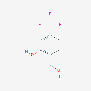 molecular formula C8H7F3O2 B1425886 2-(羟甲基)-5-(三氟甲基)苯酚 CAS No. 349-66-6